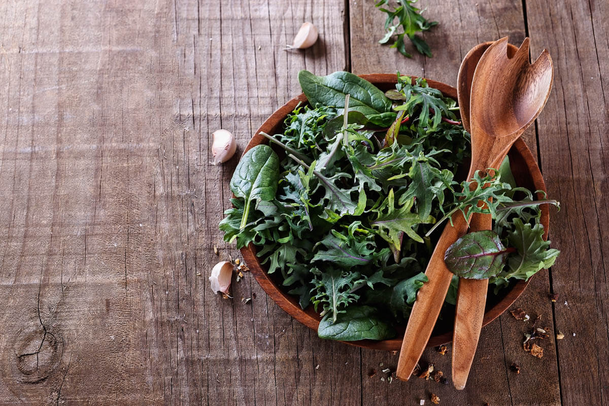 Kale and Spinach Salad